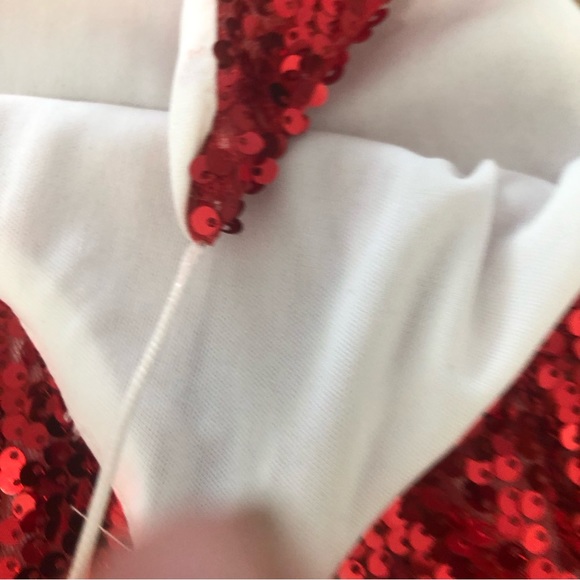 SEQUIN RED TANK or MINI DRESS SZ S - Picture 14 of 16
